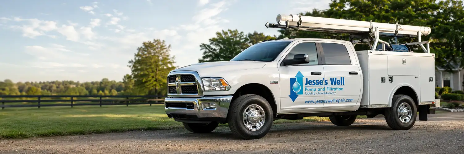 Jesse's Well Pump service truck for well pump repair in South Carolina